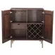 Vallarta Brown and Gray 2 Door Bar Cabinet