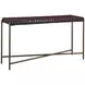 Vallarta Brown and Gold Rectangular Console Table