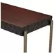 Vallarta Brown and Gold Rectangular Console Table