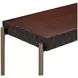 Vallarta Brown and Gold Rectangular Console Table