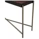 Vallarta Brown and Gold Rectangular Console Table