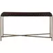 Vallarta Brown and Gold Rectangular Console Table