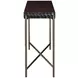 Vallarta Brown and Gold Rectangular Console Table