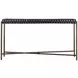 Vallarta Brown and Gold Rectangular Console Table