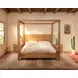 Mesa Brushed Acacia Canopy Bedroom Set