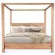 Mesa Brushed Acacia King Canopy Bed