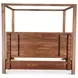 Mesa Brushed Acacia King Canopy Bed