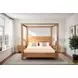 Mesa Brushed Acacia King Canopy Bed