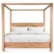 Mesa Brushed Acacia King Canopy Bed