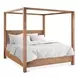 Mesa Brushed Acacia King Canopy Bed