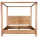 Mesa Brushed Acacia Canopy Bedroom Set