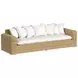 Playa Soothe Pearl 113" Outdoor Sofa with Flange Welt