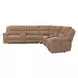 Bronco Plush Tobacco 7 Piece Modular Zero Gravity Power Reclining Sectional with Power Adjustable Headrest and USB Charging