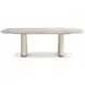 Brigitte Beige 110" Extendable Rectangular Dining Table