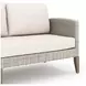 Carezza Taupe and Natural Upholstered 5 Piece Conversation Set