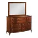 Belmont Heritage New Classic 10 Drawer Julian Bureau with Rectangular Landscape Mirror