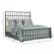 Alder Haven Black King Sylvan Metal Bed