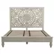 Haveli Heirloom White King Panel Bed