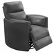 Arcadia Vintage Slate Leather Swivel Glider Power Recliner with USB Charging
