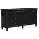 Trento Distressed Black Panel Bedroom Set