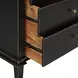 Trento Distressed Black 6 Drawer Dresser