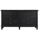 Trento Distressed Black Panel Bedroom Set