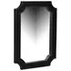 Trento Distressed Black Rectangular Wall Mirror