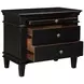 Trento Distressed Black Panel Bedroom Set