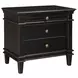 Trento Distressed Black Panel Bedroom Set