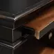 Trento Distressed Black 3 Drawer Nightstand