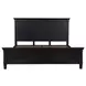 Trento Distressed Black King Panel Bed