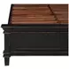 Trento Distressed Black Queen Panel Bed