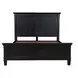 Trento Distressed Black Panel Bedroom Set