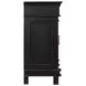 Trento Distressed Black 4 Door Sideboard