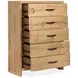 Laramie Honey Wheat 5 Drawer Chest
