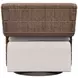 Maldives White Performance Fabric Outdoor Swivel Chair