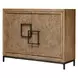 Langston Bronze and Brown 2 Door Accent Cabinet