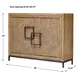 Langston Bronze and Brown 2 Door Accent Cabinet