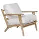 Somerset White Upholstered Accent Chair