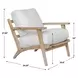 Somerset White Upholstered Accent Chair