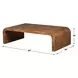 Grafton Brown Rectangular Coffee Table