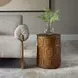 Langston Brown Round Accent Table