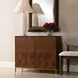 Fairmont Brown and Gold 2 Door Accent Cabinet