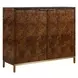 Fairmont Brown and Gold 2 Door Accent Cabinet