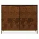 Fairmont Brown and Gold 2 Door Accent Cabinet