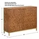 Fairmont Brown and Gold 2 Door Accent Cabinet