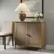 Coast Soft Oak and Natural 2 Door Accent Cabinet