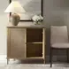 Coast Soft Oak and Natural 2 Door Accent Cabinet