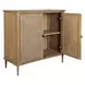 Coast Soft Oak and Natural 2 Door Accent Cabinet