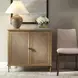 Coast Soft Oak and Natural 2 Door Accent Cabinet